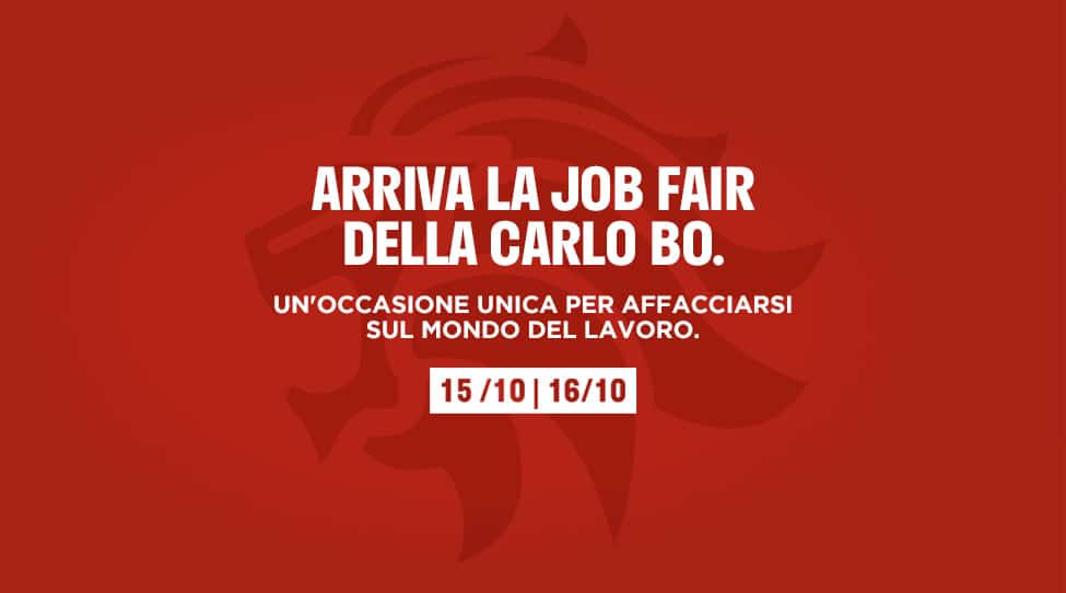 Il mondo del lavoro incontra la Carlo Bo alla Job Fair 2021